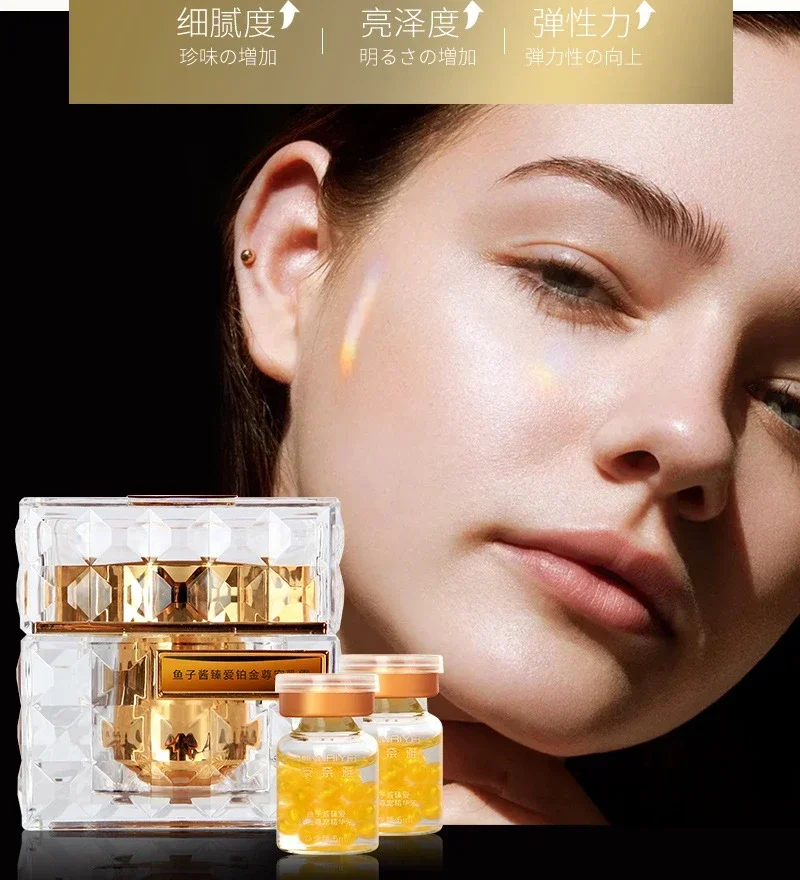 Skincare Luxury Whitening - البلاتين نادر فاخر الكافيار مجموعة العناية