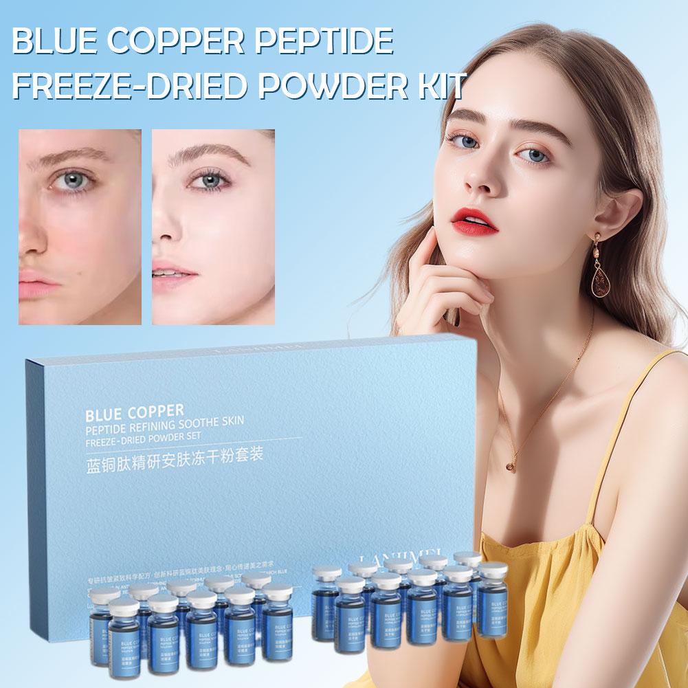 Oligopeptide Wrinkle - مجموعة مسحوق ببتيد النحاس الأزرق المجفف
