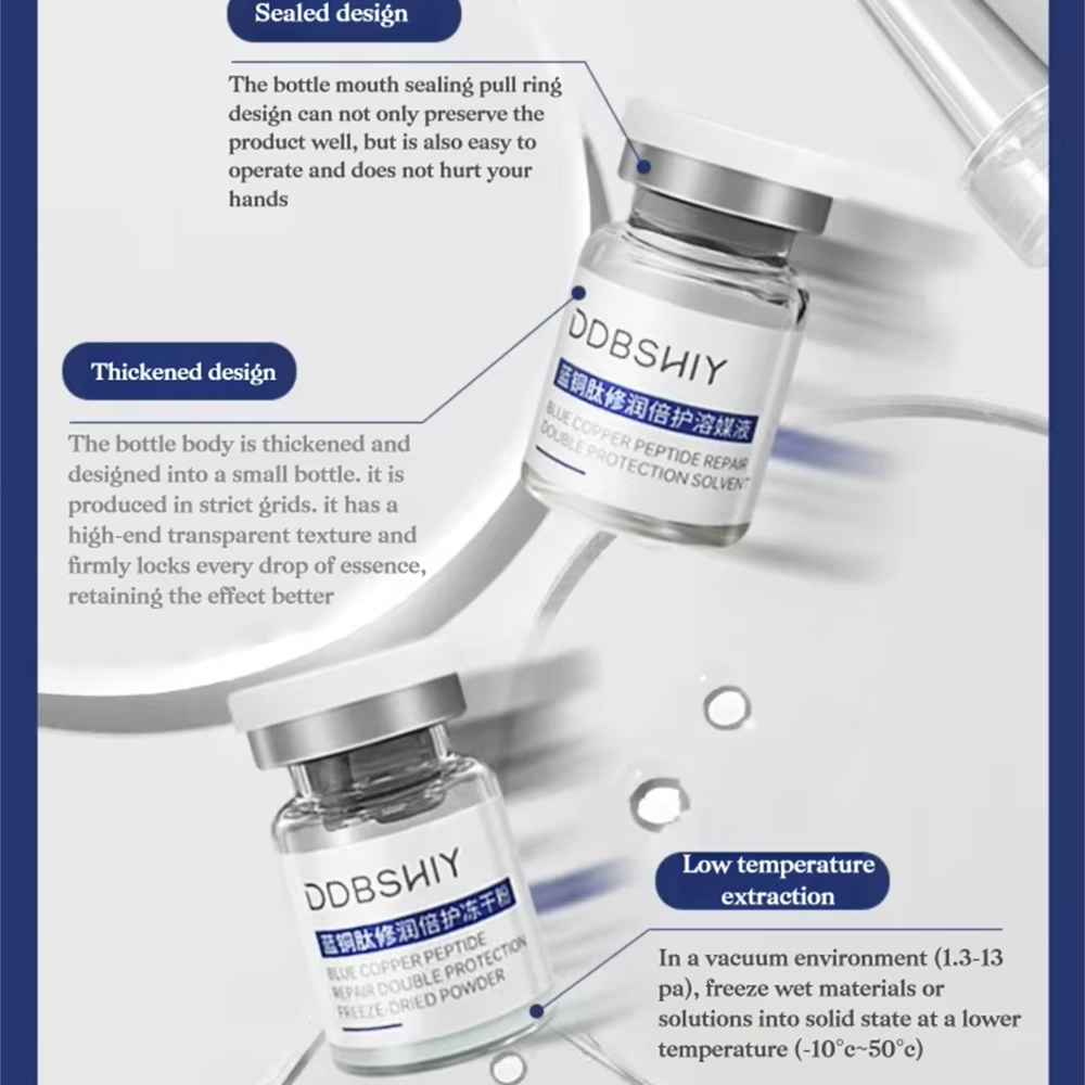 مسحوق ببتيد النحاس الأزرق GHK- - مراجعة Oligopeptide Wrinkle وسعره